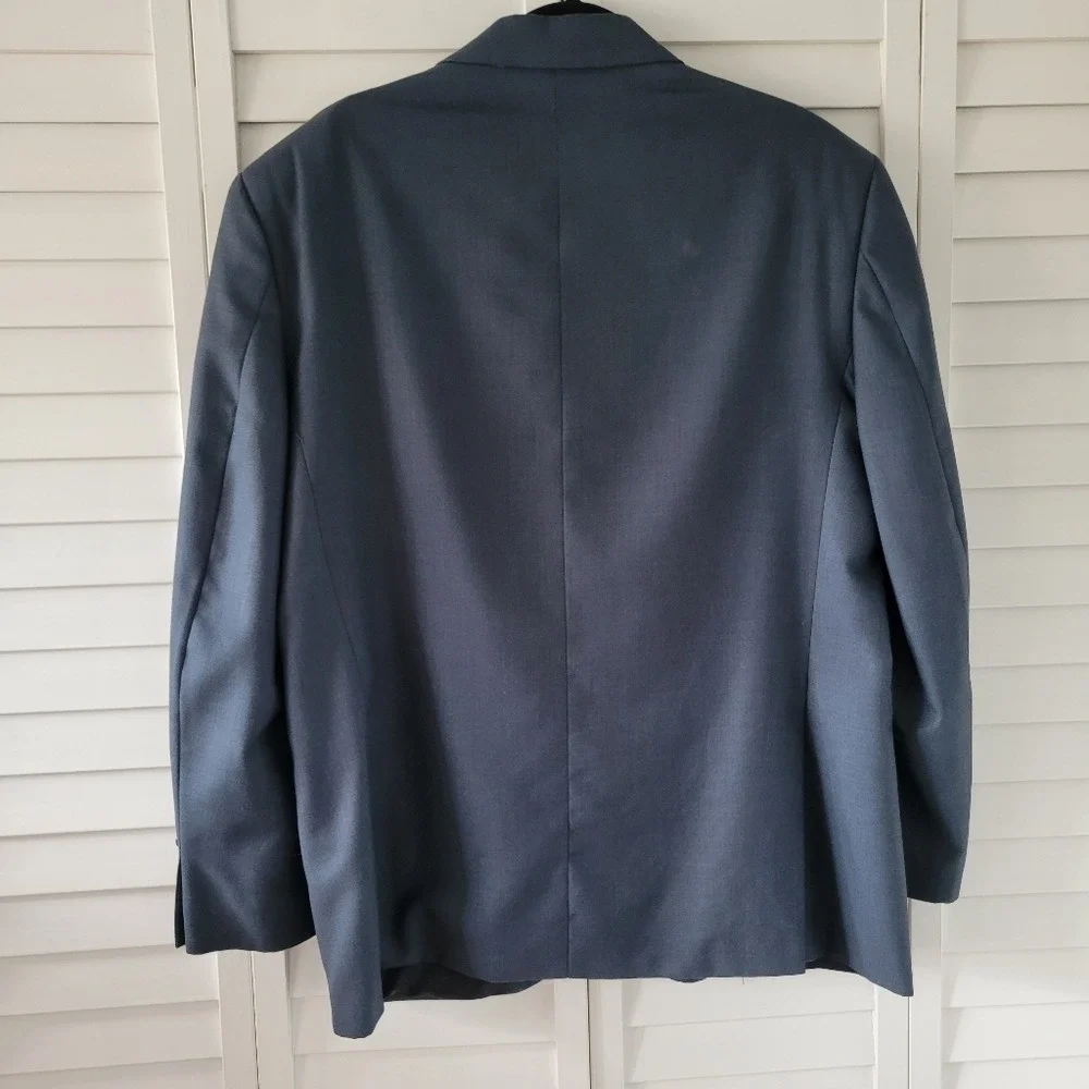 Charcoal Gray 100% Wool Sport Men's Blazer Jacket Size‎ 42R Classic Business